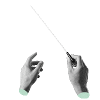 Loop Hand Sticker by Klar.graphics