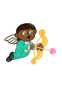 Chibi Cupid Sticker by Div - Your Queer Celebrant