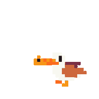 Pixel Bird Sticker by dieselraptor
