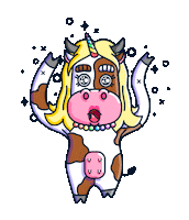 risovalnya cartoon crazy animal unicorn Sticker