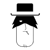 Cowboy Sticker by Black Math