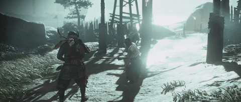 espantalho555 giphyupload combate ghost of tsushima GIF