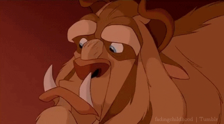 beauty and the beast smile GIF