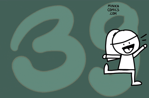 Birthday 39Th GIF by Minka Comics