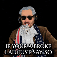 No Cash Cheapskate GIF