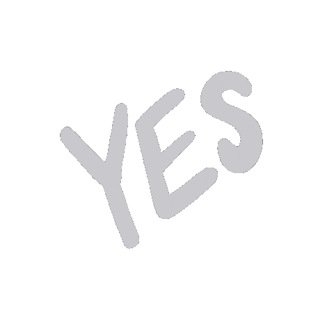 Yes Excited Sticker