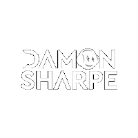 Damon Sharpe White Thriller Sticker by Damon Sharpe