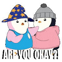 Checking In Mental Health Sticker by Pudgy Penguins