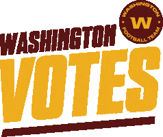 Voting Washington Football Team Sticker by NFL