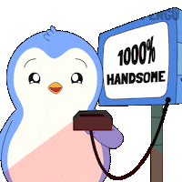 Penguin Good Looking Sticker by Pudgy Penguins