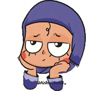 Bored Cartoon Sticker by Aisharashid_