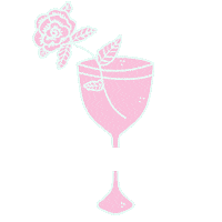 Drink Flower Sticker
