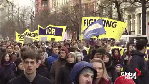 International Womens Day Protests GIF