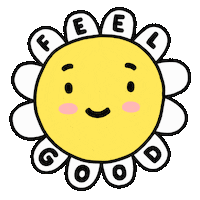 Feel Good Smile Sticker by Josie