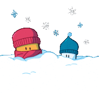 Freezing Christmas Time Sticker