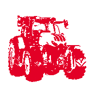 STEYR-TRAKTOREN wiggle tractor rot absolut Sticker