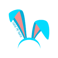 Easter Bunny Sticker by CardMyYard