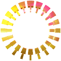 lzyvisual logo 3d gold rosegold Sticker