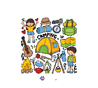 Camp Camping Sticker by My Weekend Plan