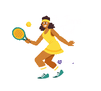 Sport Tennis Sticker by My Weekend Plan