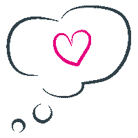 EffectgroepNederland effectgroep speech bubble love wolkje hart Sticker