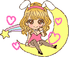 ashleyramon giphyupload kawaii moon gyaru Sticker
