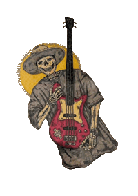Jesse Bonez Sticker by ASF brush