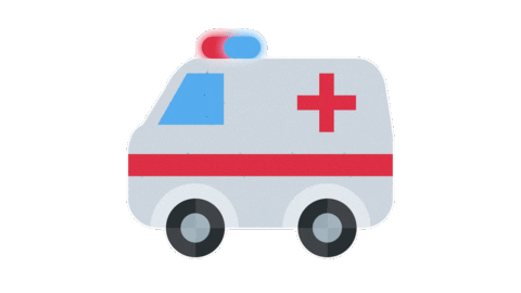 emojivid giphyupload travel emoji ambulance Sticker