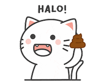 Cat Hello Sticker by KIKI