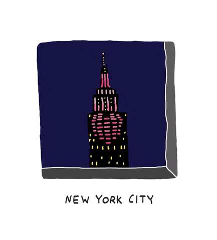 samsilvermanstudio giphyupload nyc new york city empire state building GIF