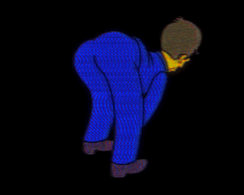 Glitching The Simpsons GIF