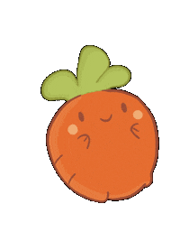 Happy Baby Carrot Sticker