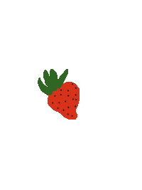 Lenajarts happy red sweet fruit Sticker