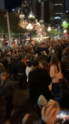 Crowds Gather Outside Victorian Parliament to Protest Pandemic Bill