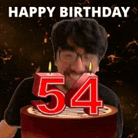 54Th Birthday GIF
