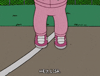 jumping lisa simpson GIF