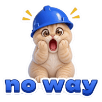 No Way Wow Sticker by Basecat