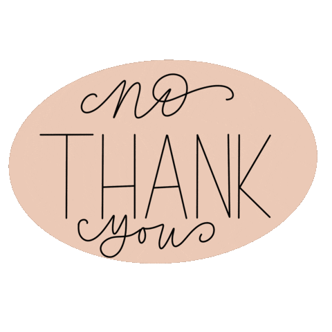 No Thank You Sticker