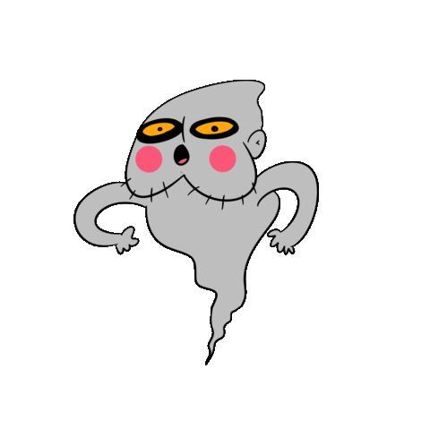 halloween ghost Sticker by makdezu