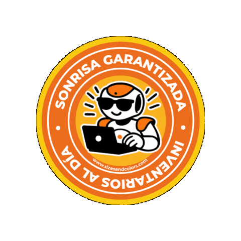 SizesAndColors giphygifmaker robot sonrisa computadora Sticker