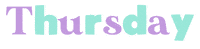 Days Thursday Sticker
