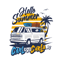 Summer Goodbye Sticker by CarlundCarla.de