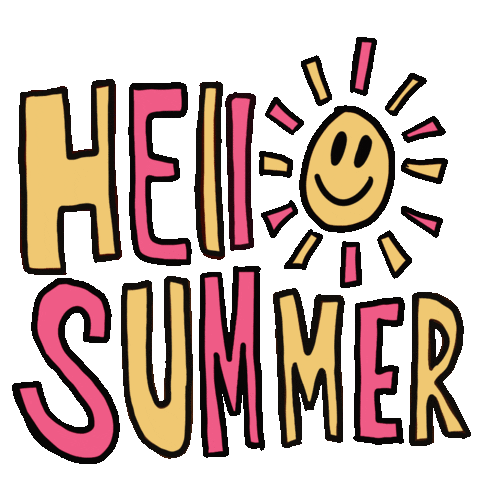 Summer Hello Sticker by Alphavet