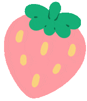 Strawberry Fraise Sticker by Sunshunes