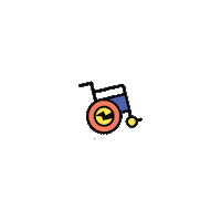 AbleCollective proud diversity inclusion wheelchair Sticker