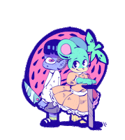 Buns N Blyphin Sticker by Su.plex