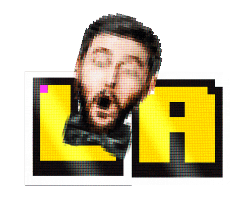 La Face Glitch Sticker by Loto-Québec