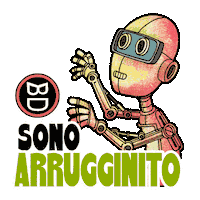 Robot Non Posso Sticker by bastardidentro