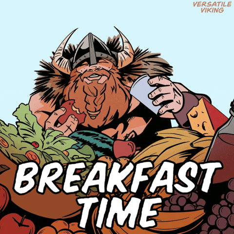 Rise And Shine Breakfast GIF by VeeFriends
