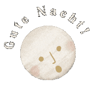 Gute Nacht Sleeping Sticker
